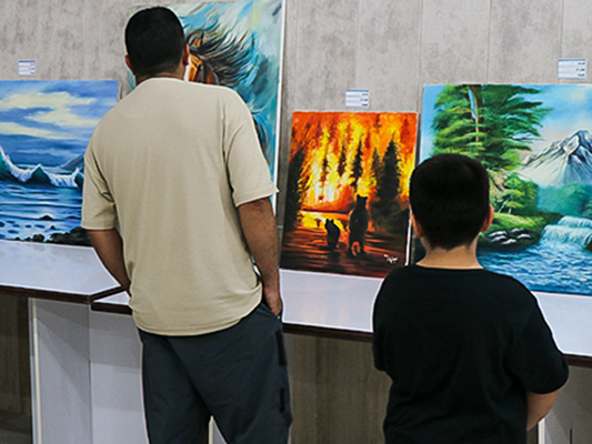 سومین نمایشگاه آثار هنرمندان شهر خور