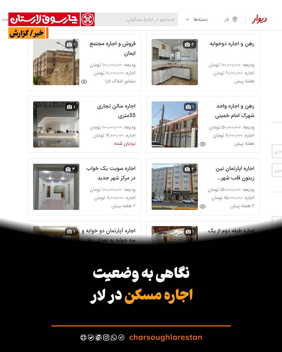 نگاهی به وضعیت اجاره مسکن در لار
