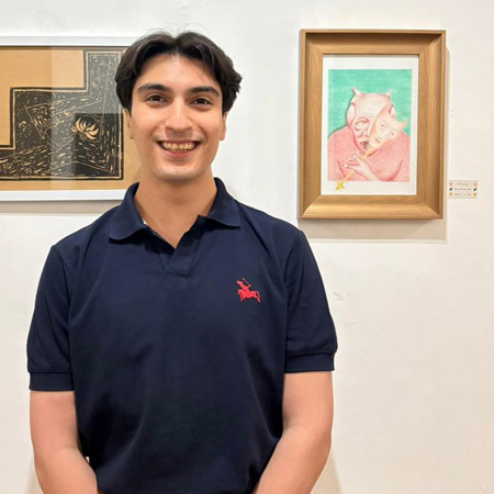 اثر امیرحسین کامجو؛ هنرمند جوان لارستانی در فستیوال دیو و پری اصفهان