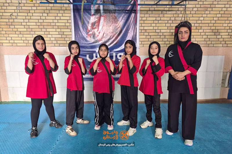 درخشش دختران رزمی‌کار لارستان در مسابقات مارشال ایروبیک کشور